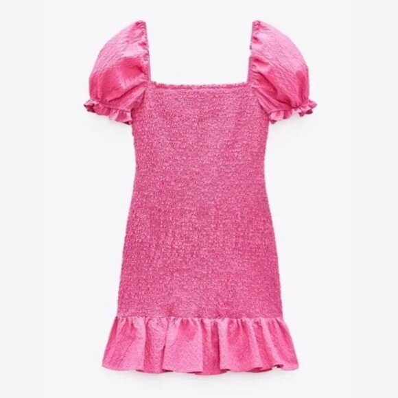 Zara Puff Sleeve Mini Dress - Picture 12 of 13